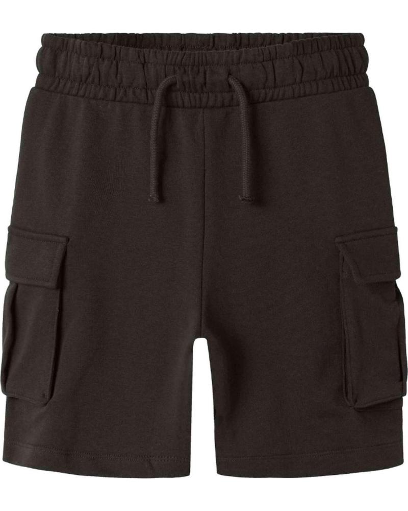 NAME IT NAME IT PANTALÓN CORTO CARGO PARA NIÑOS NEGRO NEGRO