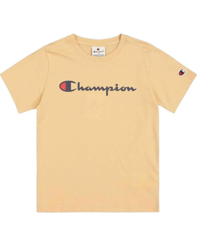 CHAMPION CAMISETA CHAMPION BIG LOGO INFANTIL MARRóN