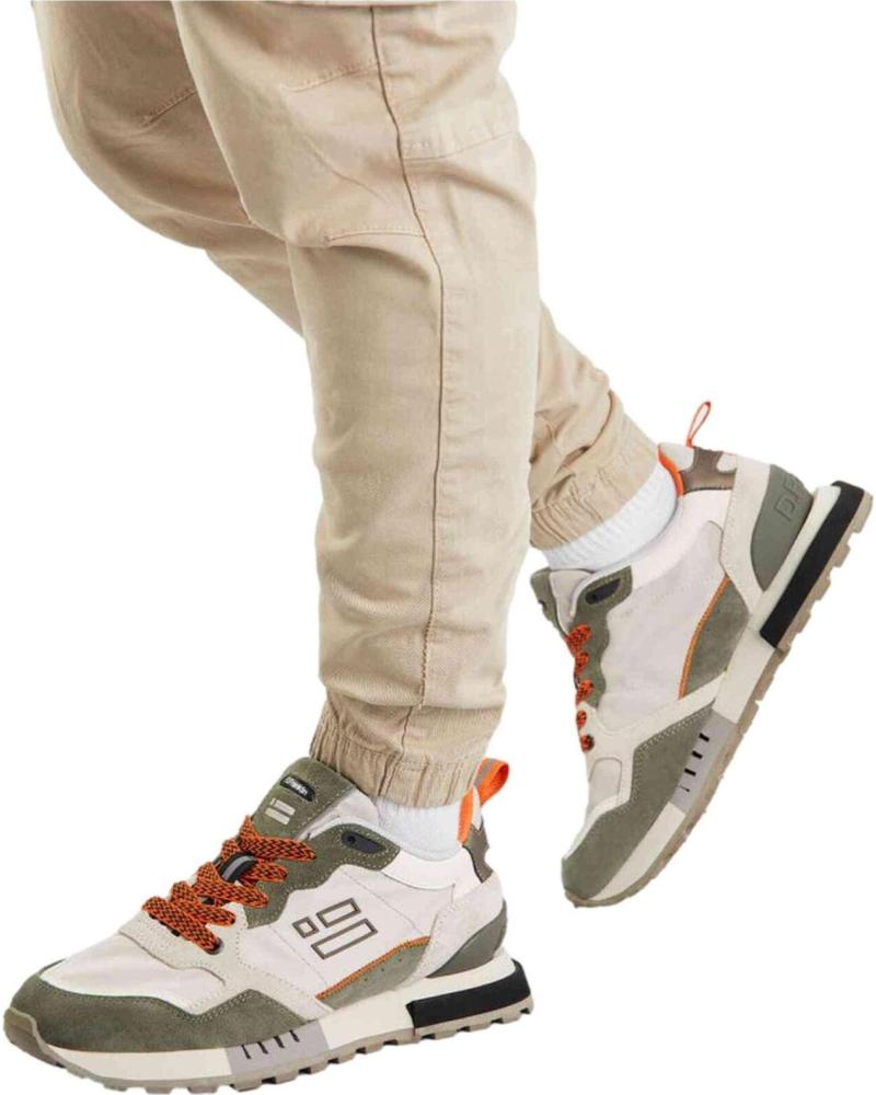 ZAPATILLAS DEPORTIVAS DFRANKLIN BEIGE MULTICOLOR CON CORDONES BEIG