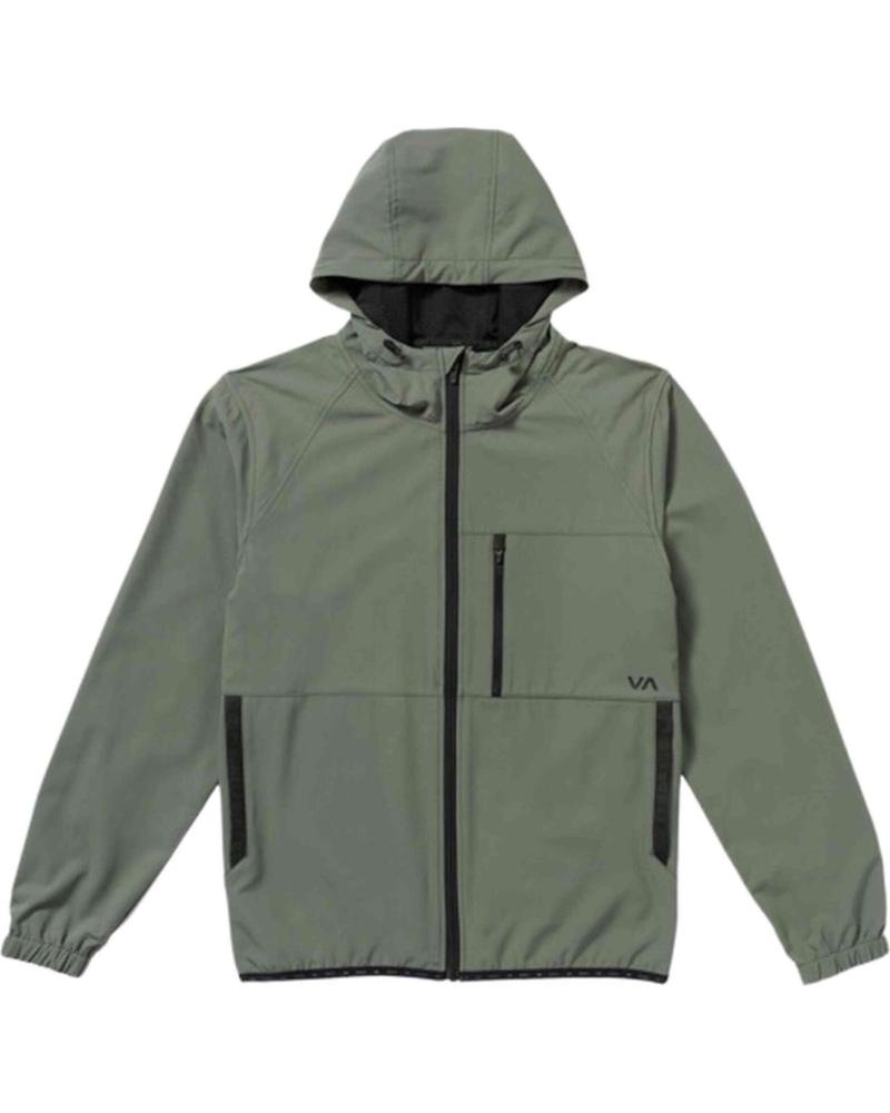 RVCA CHAQUETA RVCA CON CAPUCHA PARA HOMBRE VERDE VERDE