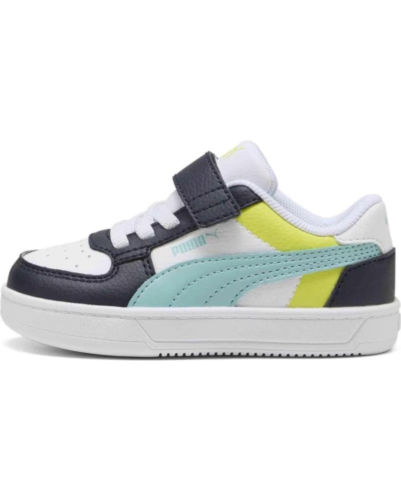 Zapatillas Puma Caven 20 Block Ac Infantil Blanco