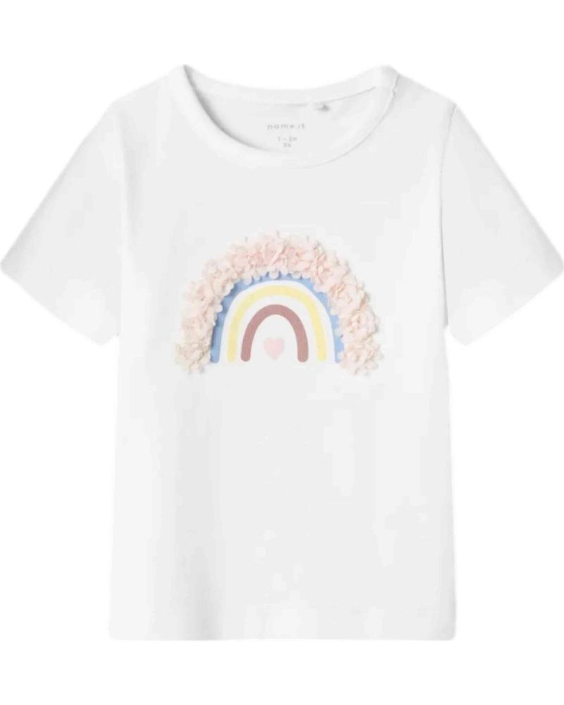 NAME IT CAMISETA ESTAMPADA CON ARCOÍRIS BLANCO