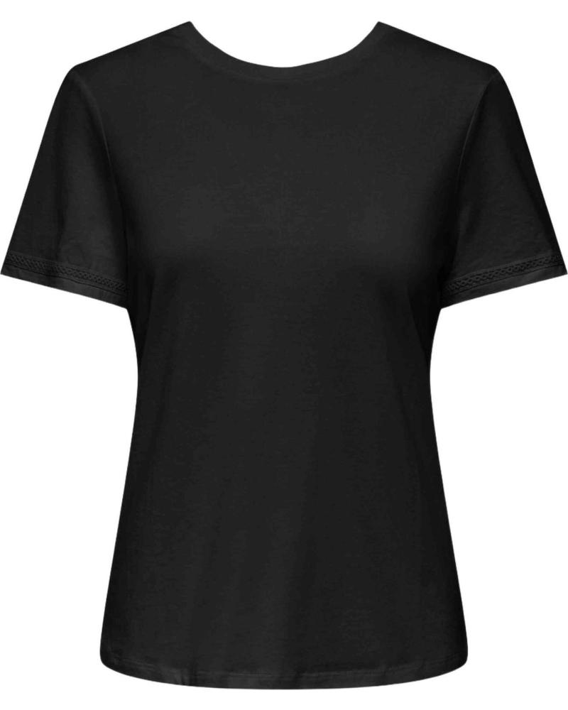 ONLY CAMISETA DE MANGA CORTA PARA MUJER NEGRO