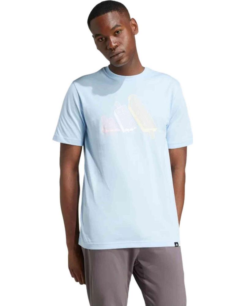 ADIDAS CAMISETA ADIDAS L ICE TEE CELESTE PARA HOMBRE MULTICOLOR
