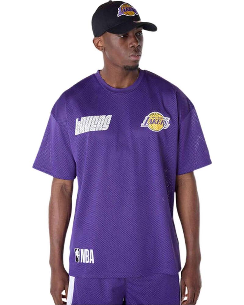 NEW ERA CAMISETA NEW ERA NBA LOS ANGELES LAKERS MANGA CORTA MORADA PARA HOMBRE MORADO