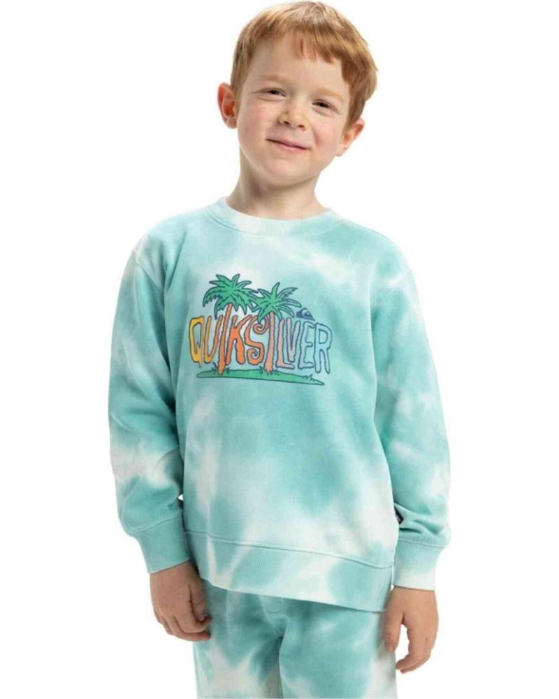 Zapatos de Niña y Niño QUIKSILVER SUDADERA QUIKSILVER TIE DYE CREW AZUL