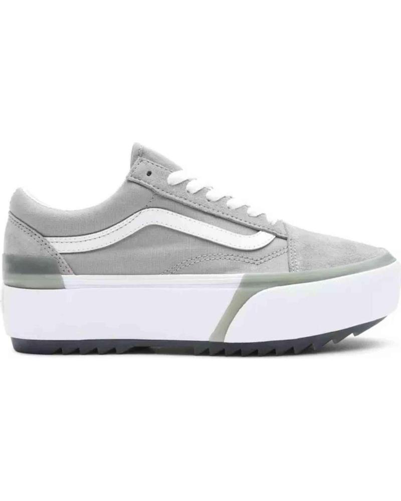 VANS OFF THE WALL ZAPATILLAS VANS OLD SKOOL PLATFORM GRISES UNISEX GRIS