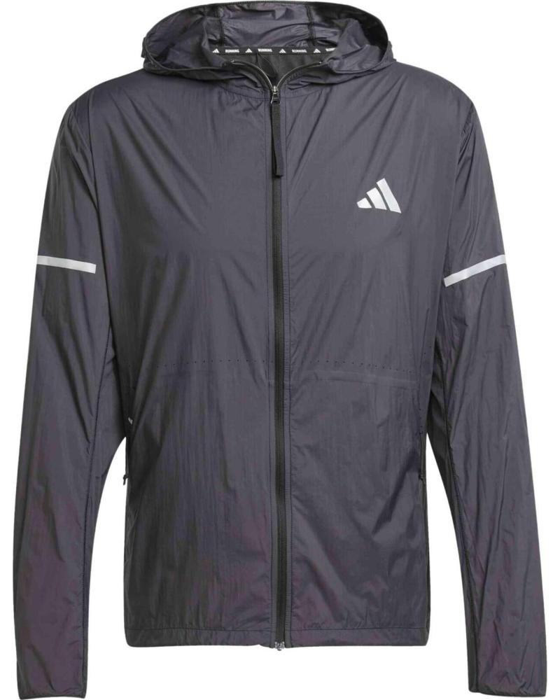 ADIDAS CHAQUETA ADIDAS RUNNING HOMBRE NEGRA CON CAPUCHA NEGRO