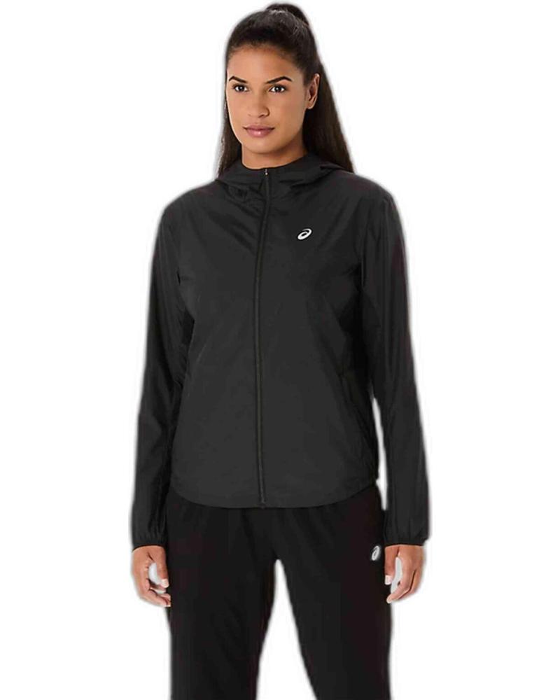 ASICS CHAQUETA CON CAPUCHA ASICS PARA MUJER EN NEGRO NEGRO
