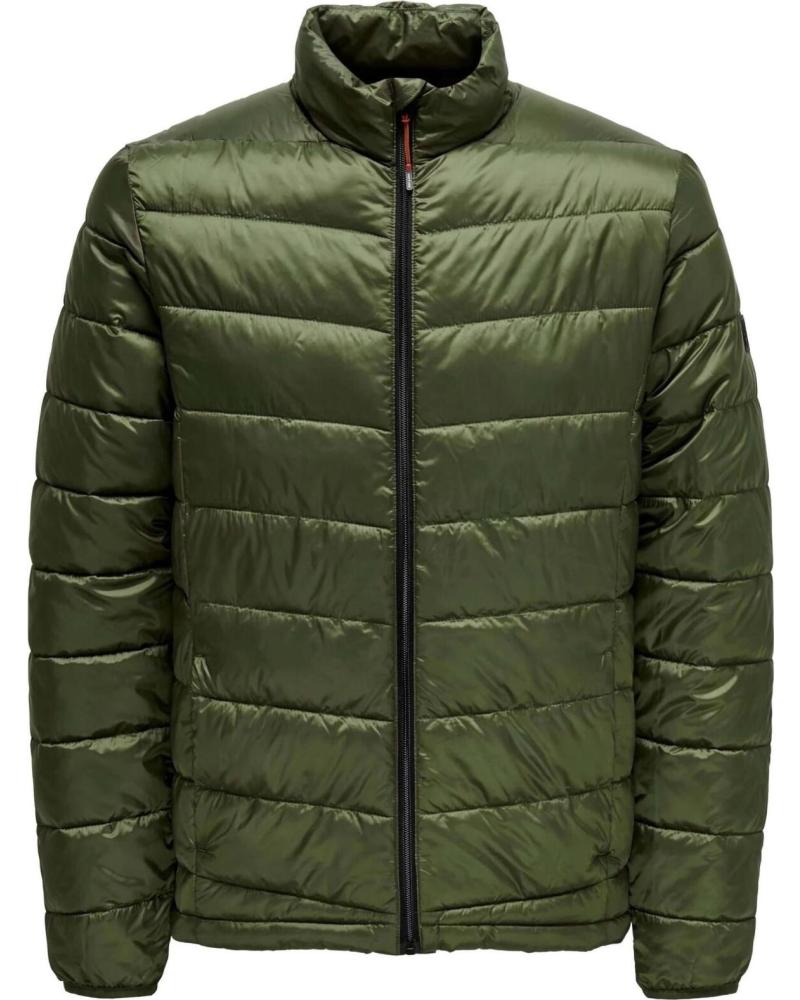 ONLY CHAQUETA ACOLCHADA VERDE PARA HOMBRE ONLY SONS VERDE