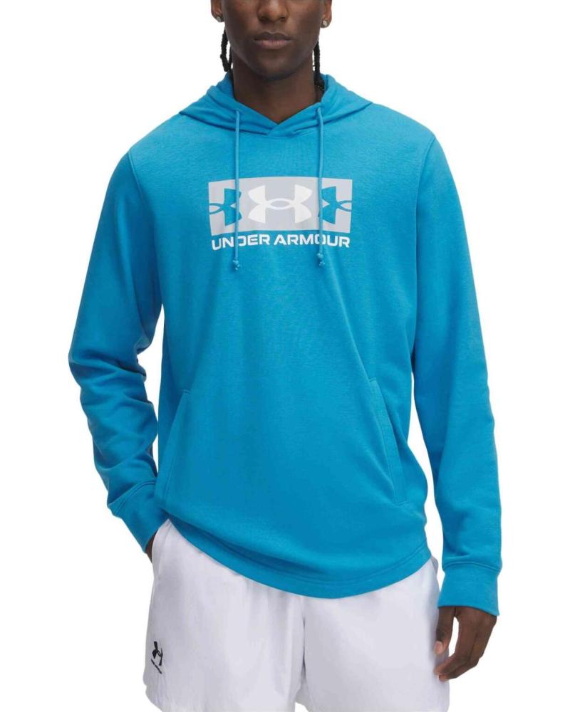 UNDER ARMOUR SUDADERA CON CAPUCHA UNDER ARMOUR PARA HOMBRE AZUL