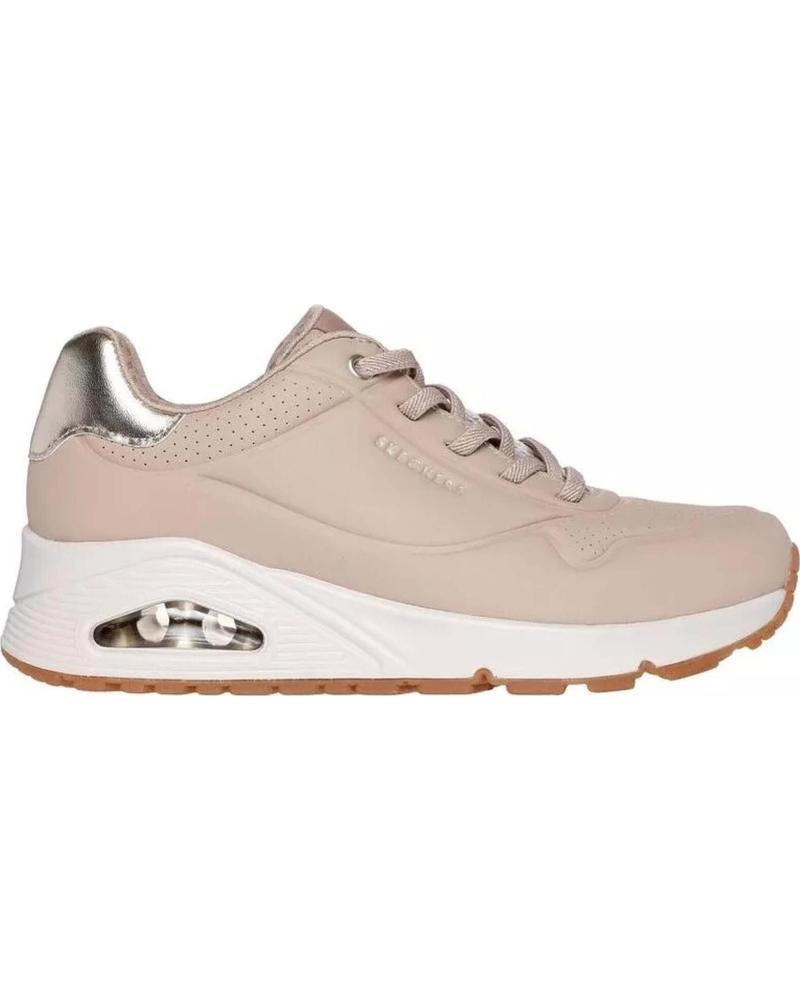SKECHERS SKECHERS UNO - AIR COURT ZAPATILLAS MUJER BEIGE BLANCO