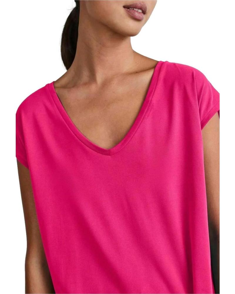 PIECES CAMISETA MANGA CORTA CUELLO EN V 17095260 PINK