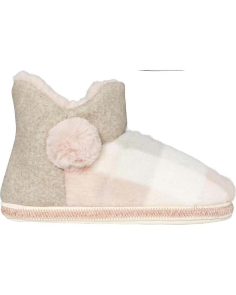 YSABEL MORA ZAPATILLAS DE ESTAR POR CASA CON DETALLE DE POMPÓN MULTICOLOR