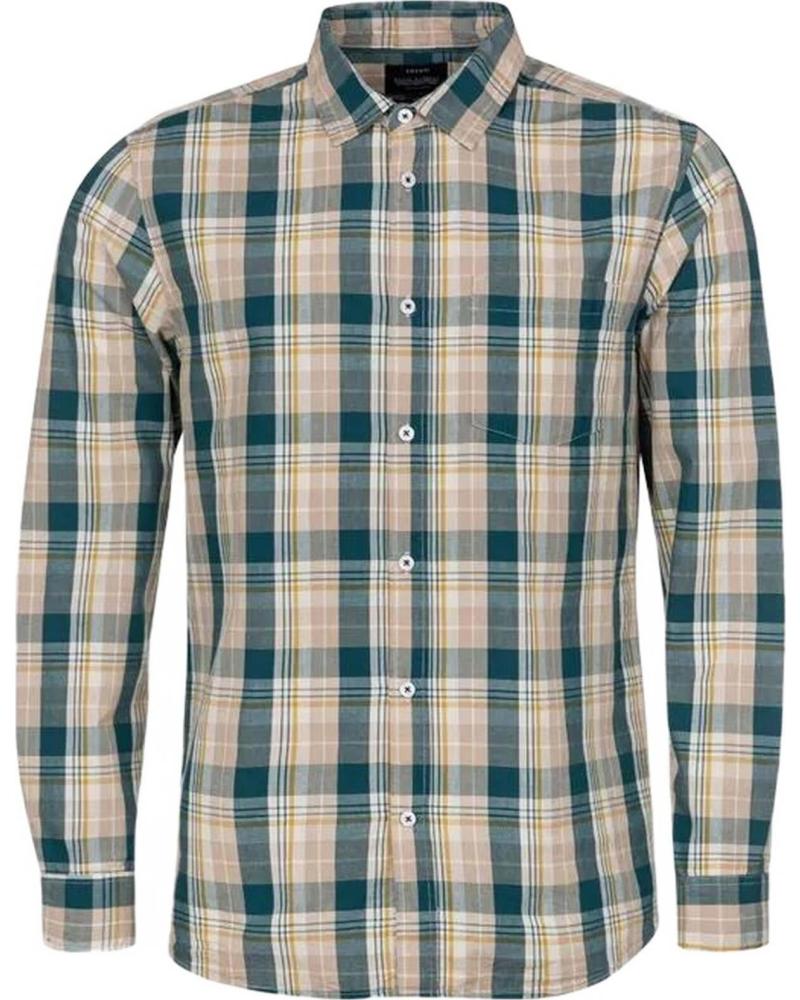 TIFFOSI CAMISA DE CUADROS DE MANGA LARGA PARA HOMBRE TIFFOSI MULTICOLOR