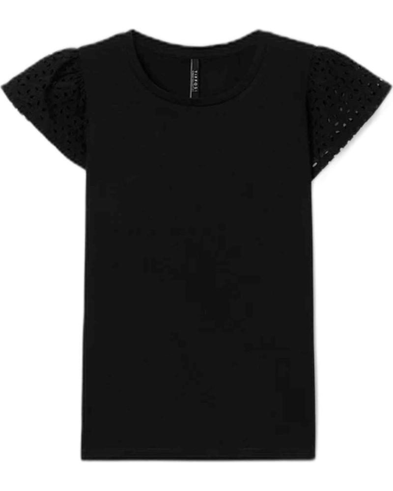 TIFFOSI CAMISETA NEGRA DE MANGA CORTA PARA MUJER TIFFOSI NEGRO