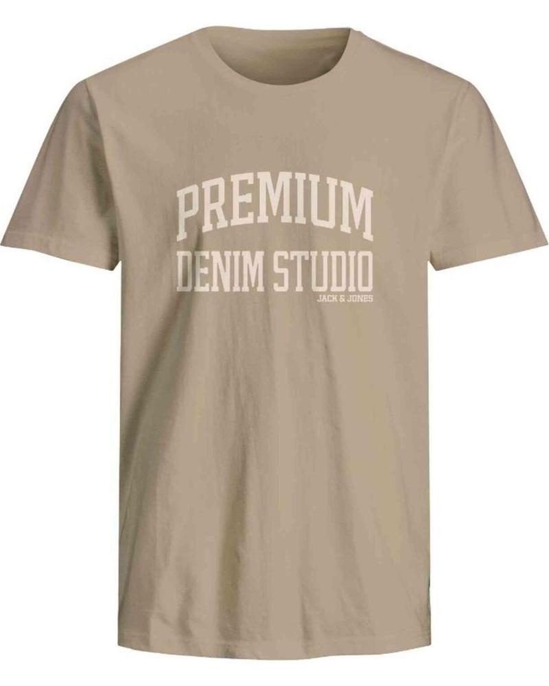 JACK AND JONES CAMISETA DE MANGA CORTA JACK & JONES PREMIUM PARA HOMBRE MARRON