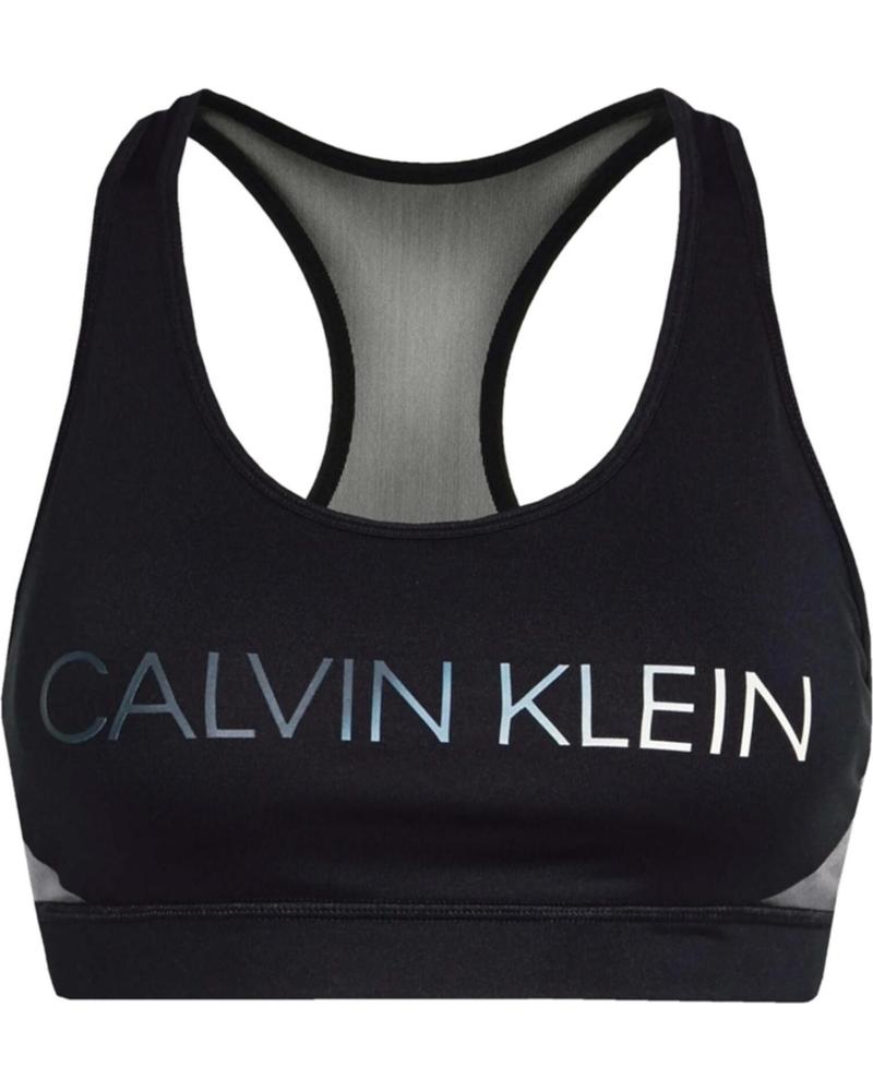 CALVIN KLEIN SUJETADOR DEPORTIVO CALVIN KLEIN PARA MUJER, NEGRO NEGRO