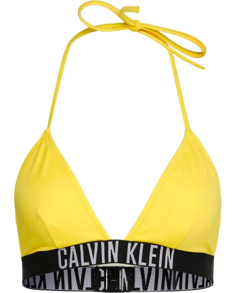 CALVIN KLEIN BIKINI CALVIN KLEIN DE MUJER CON LOGO AMARILLO