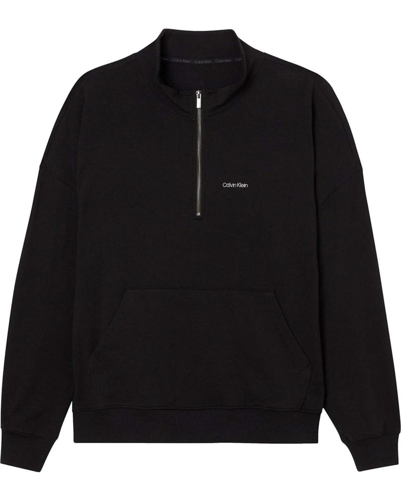 CALVIN KLEIN SUDADERA CALVIN KLEIN DE HOMBRE NEGRA CON CREMALLERA MEDIA NEGRO