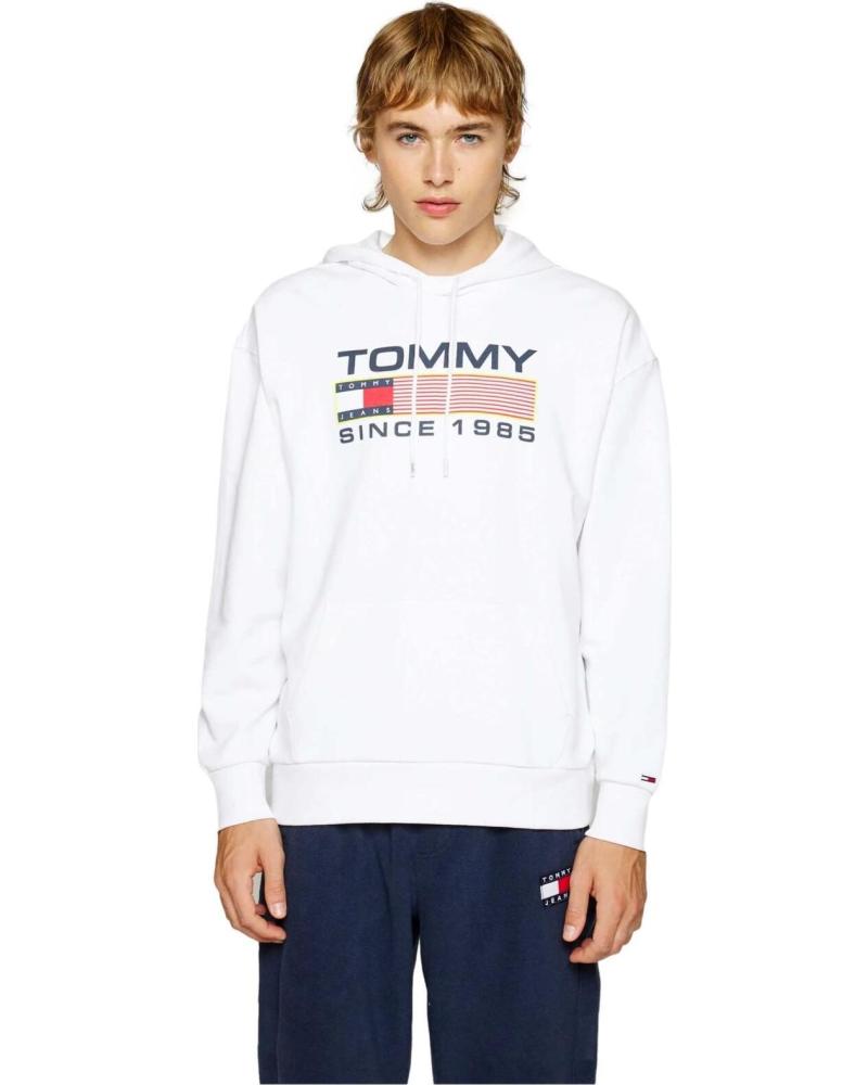 TOMMY JEANS SUDADERA CON CAPUCHA TOMMY JEANS PARA HOMBRE BLANCO