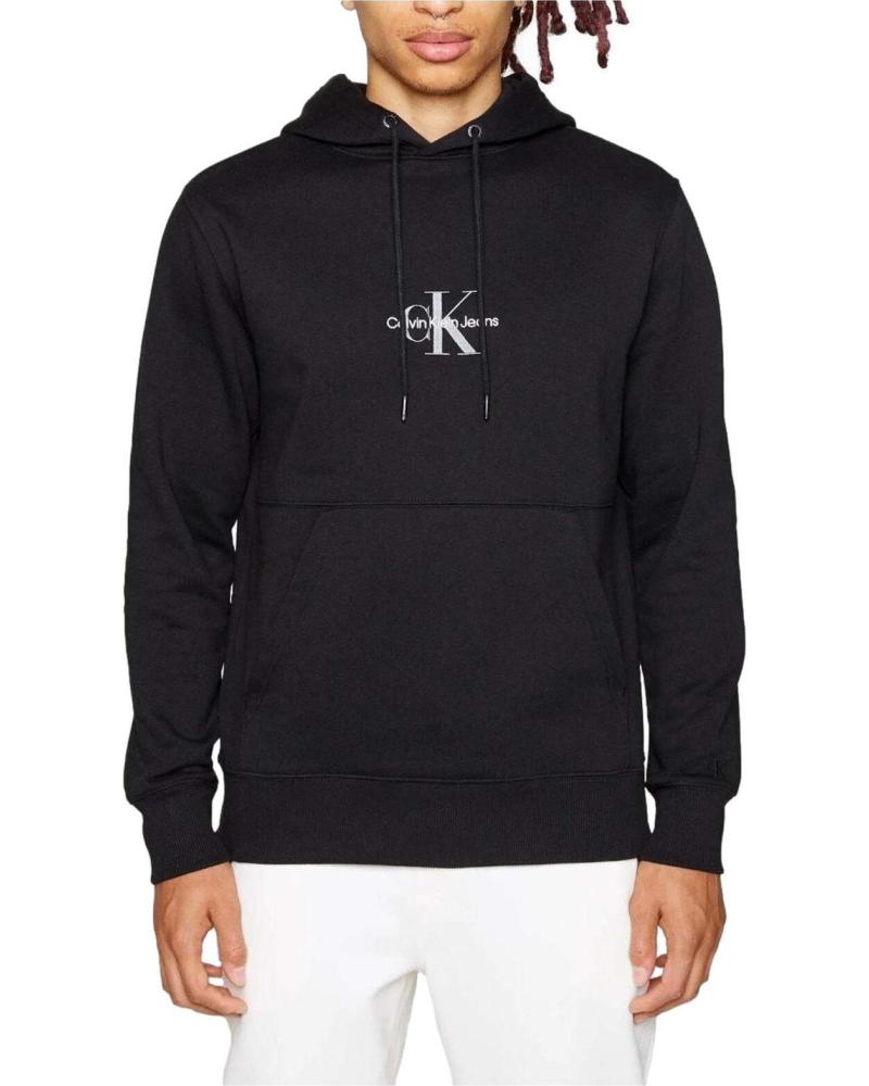 CALVIN KLEIN SUDADERA CON CAPUCHA CALVIN KLEIN JEANS PARA HOMBRE NEGRA NEGRO