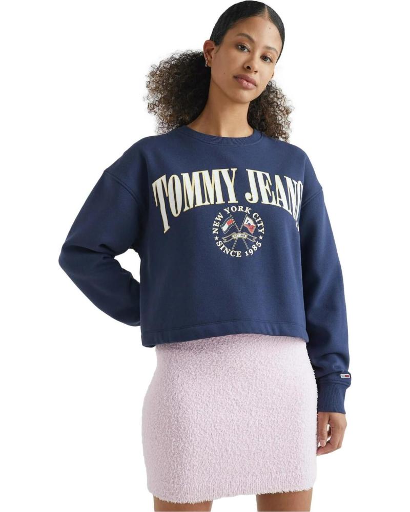 TOMMY JEANS SUDADERA TOMMY JEANS PARA MUJER AZUL