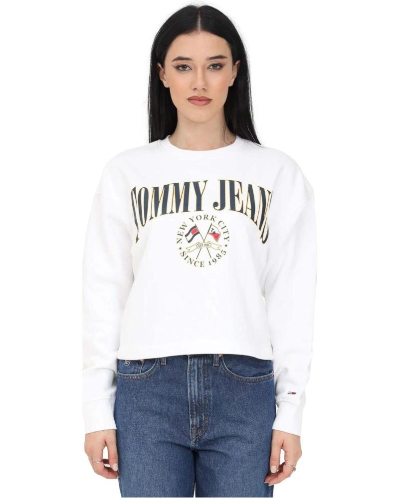 TOMMY JEANS CAMISETA TOMMY JEANS DE MANGA LARGA PARA MUJER BLANCO