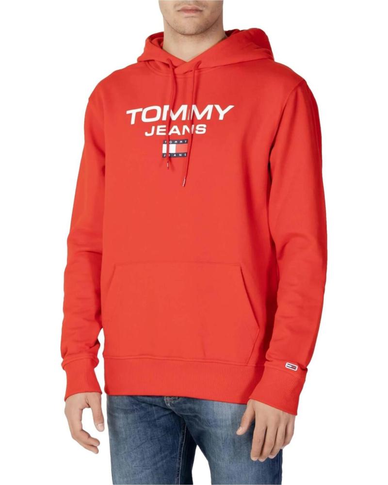 TOMMY JEANS SUDADERA CON CAPUCHA TOMMY JEANS PARA HOMBRE ROJO