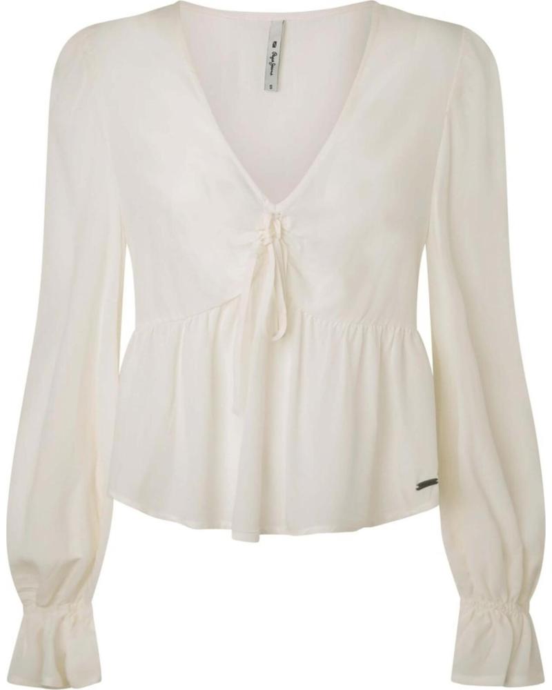 PEPE JEANS CAMISA PEPE JEANS DE MUJER COLOR BEIGE BEIGE