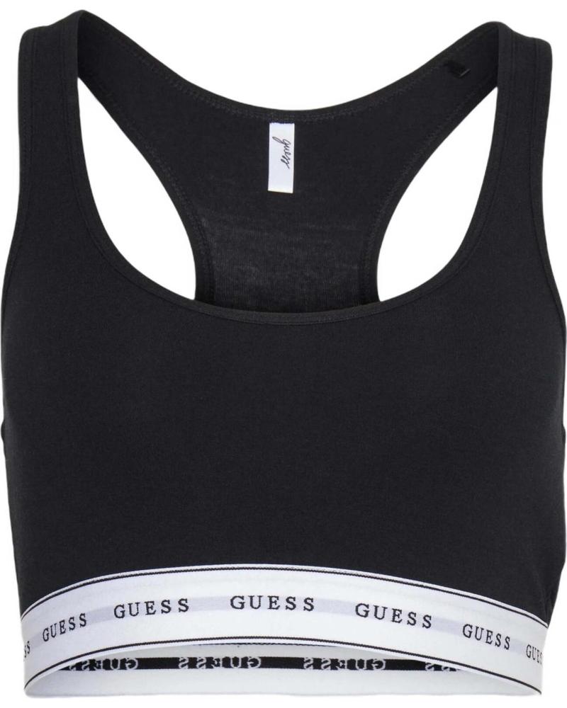 GUESS SUJETADOR DEPORTIVO GUESS PARA MUJER NEGRO NEGRO