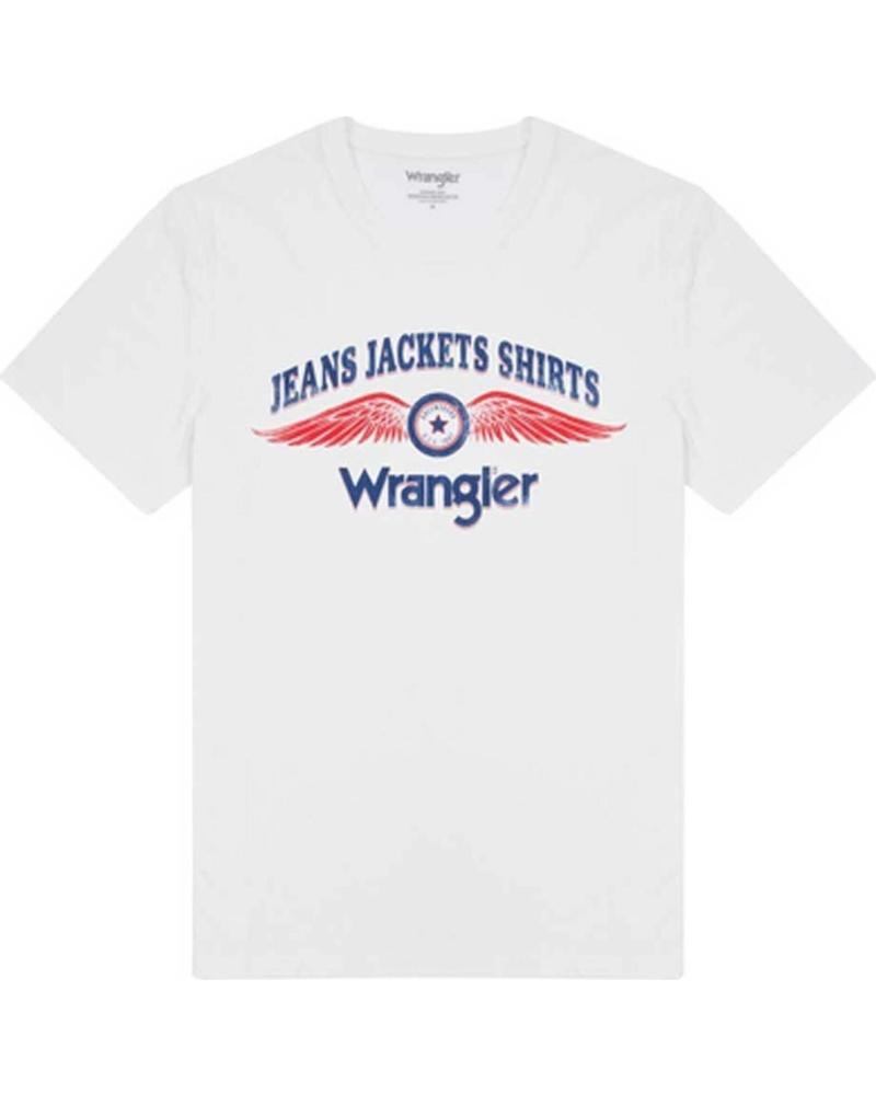 WRANGLER CAMISETA DE MANGA CORTA WRANGLER CON LOGO FRONTAL PARA HOMBRE BLANCO