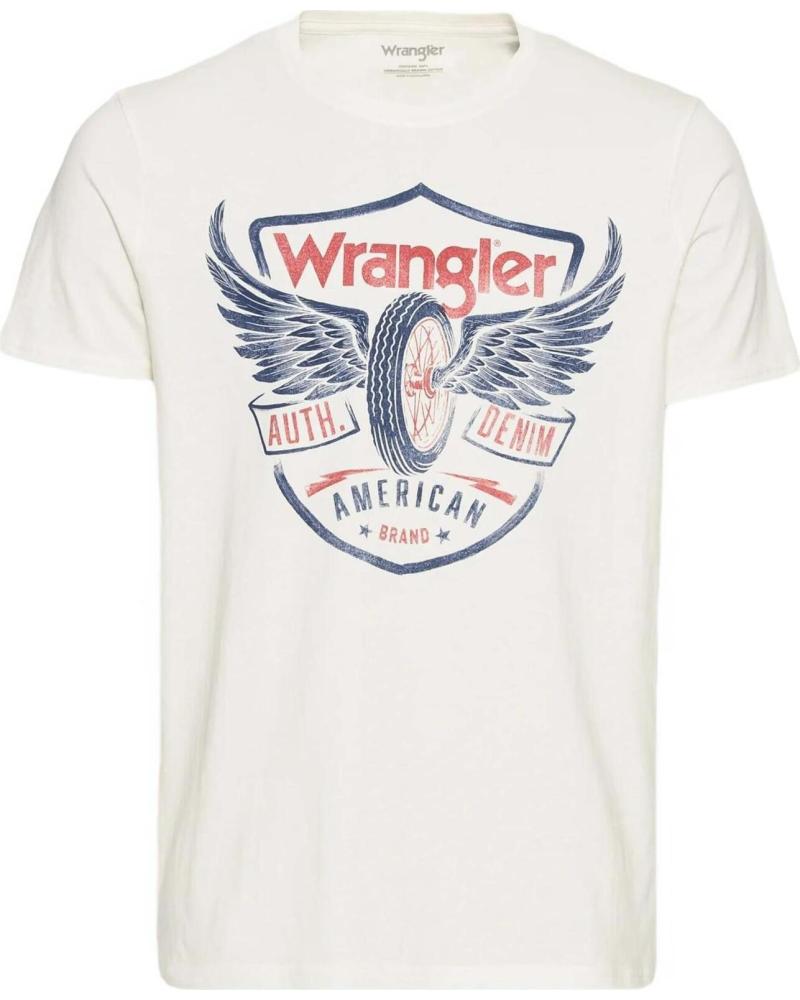WRANGLER CAMISETA DE MANGA CORTA WRANGLER CON LOGO TIPO ESCUDO PARA HOMBRE BEIGE