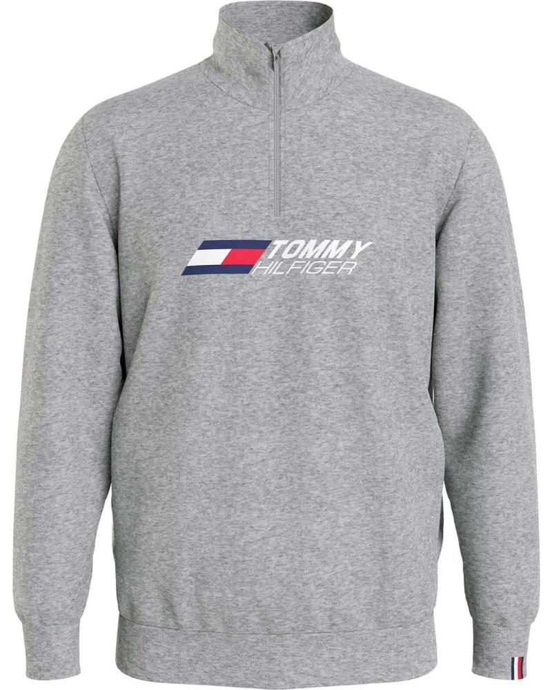 TOMMY HILFIGER SUDADERA TOMMY HILFIGER DE HOMBRE CON CREMALLERA Y LOGO GRIS