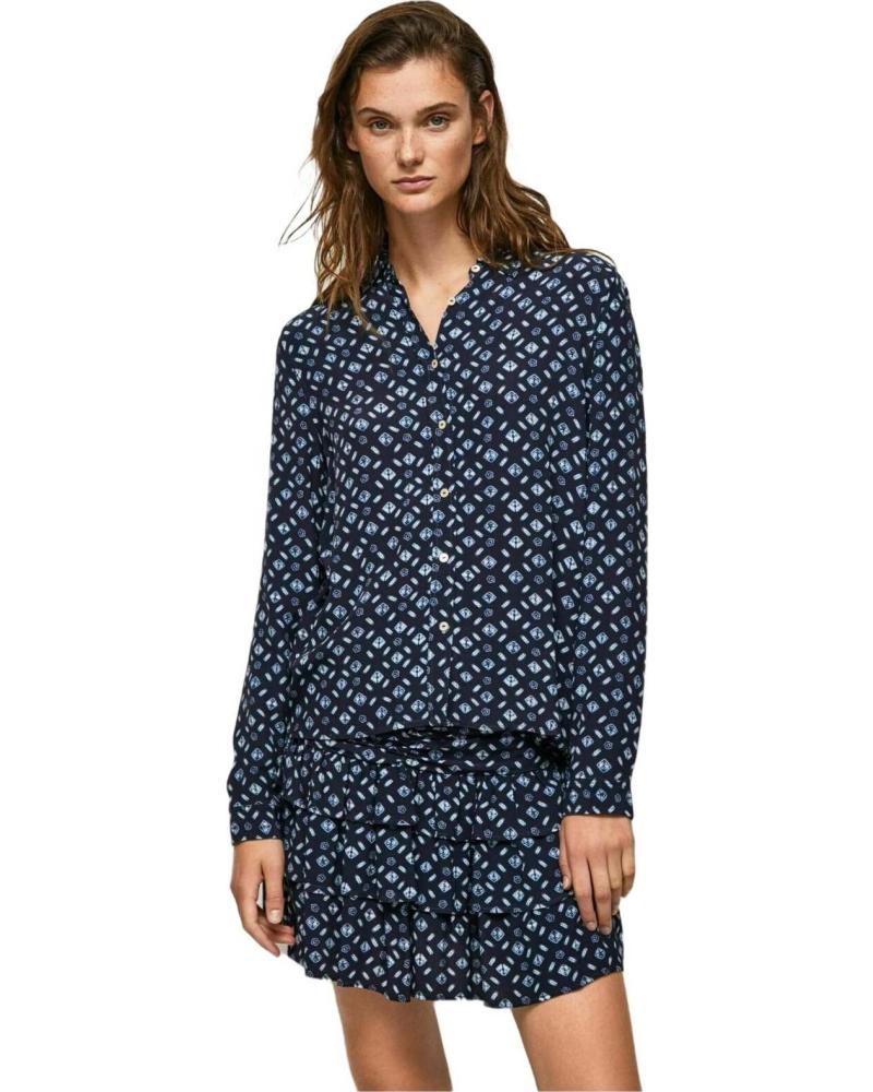PEPE JEANS CAMISA PEPE JEANS DE MUJER CON ESTAMPADO GEOMÉTRICO MULTICOLOR