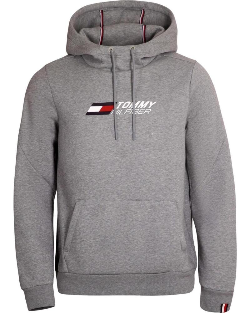 TOMMY HILFIGER SUDADERA CON CAPUCHA TOMMY HILFIGER PARA HOMBRE GRIS