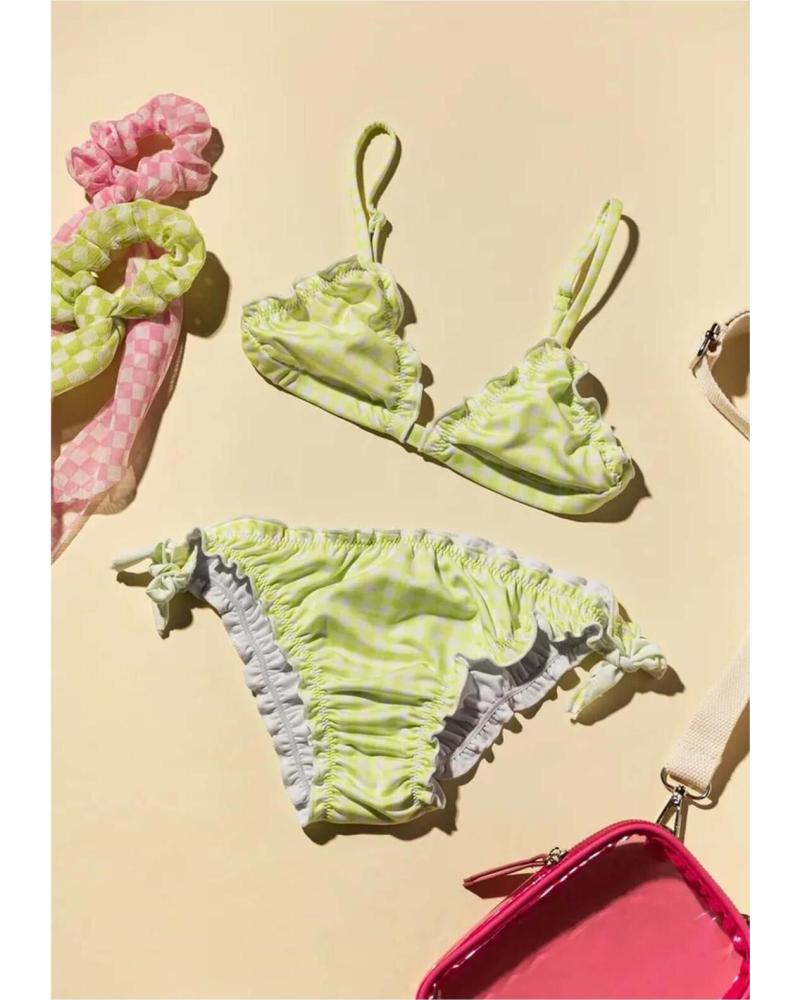 TIFFOSI BIKINI INFANTIL TIFFOSI VERDE A CUADROS VERDE