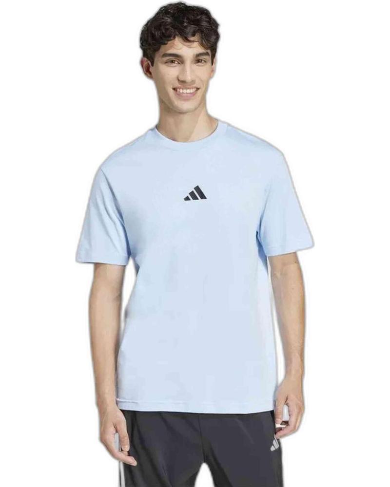 ADIDAS CAMISETA DE MANGA CORTA ESSENTIALS LOGO AZUL