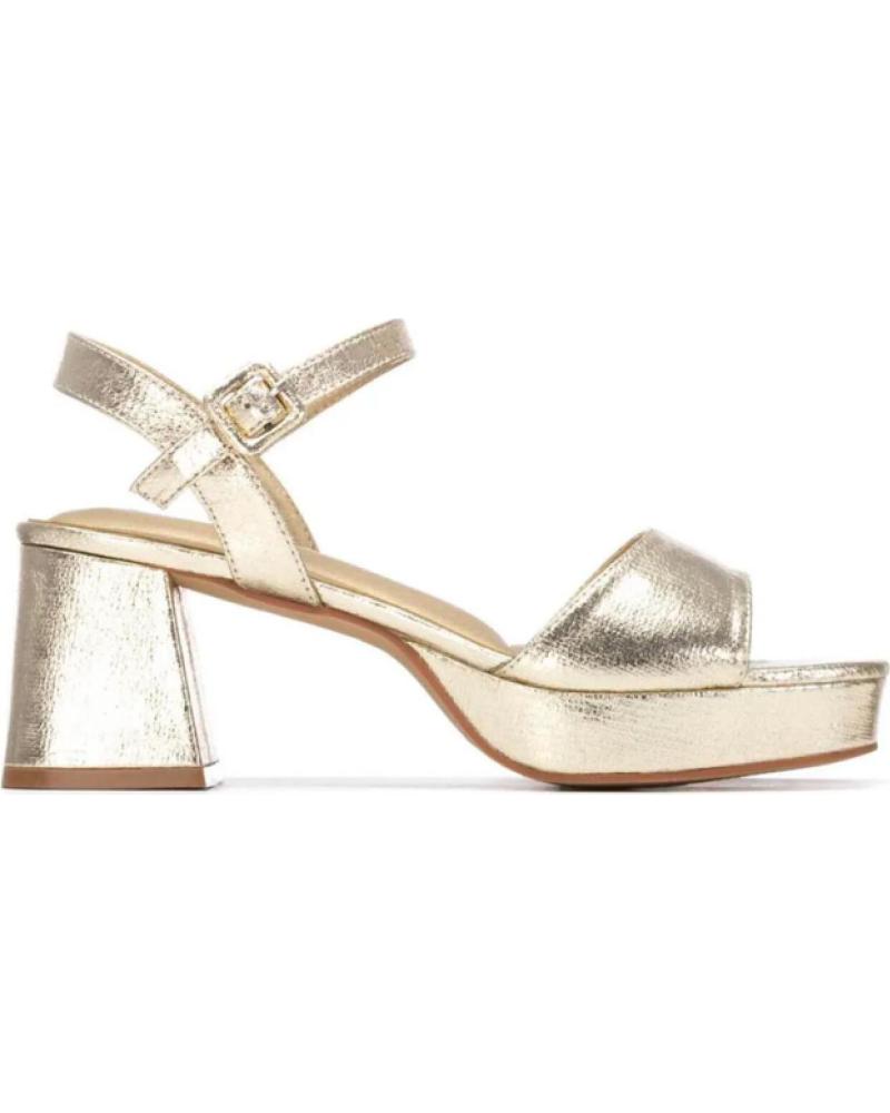 XTI SANDALIAS DE TACÓN 145137 CON PLATAFORMA DORADO