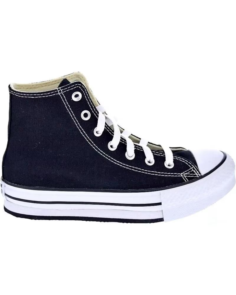 Converse Zapatillas Lona High Top Chuck Taylor All Star Lift Platform Negro