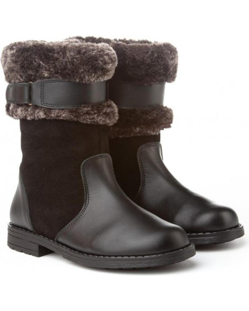 Botas de Niña ANGELITOS BOTAS PIEL 152 NEGRO
