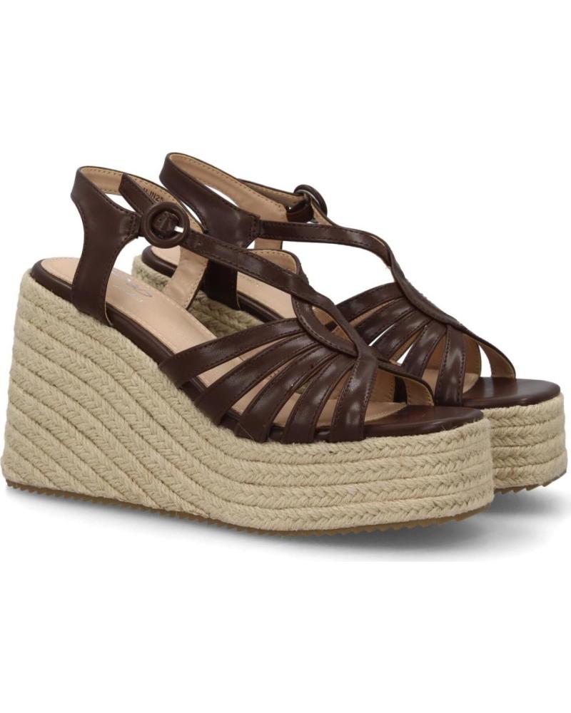 SPORT3PUNTO0 SANDALIA DE CUÑA CON PLATAFORMA Y TIRAS CRUZADAS VARIOS COLORES