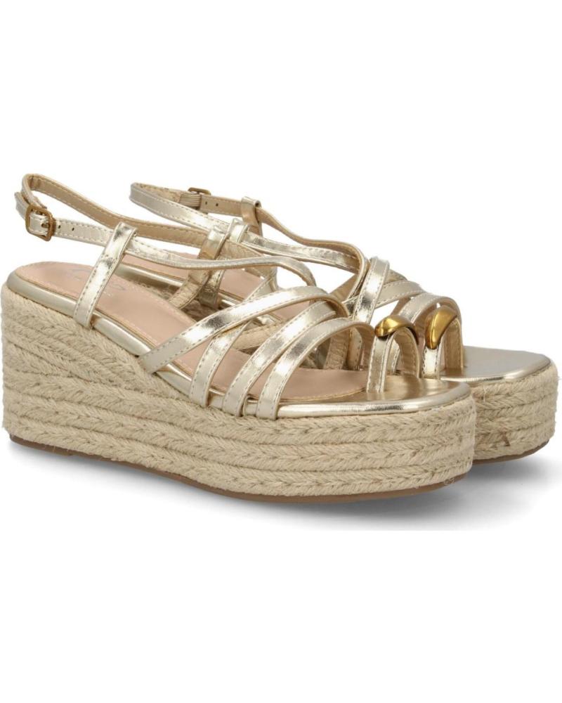 SPORT3PUNTO0 SANDALIA PLATAFORMA YUTE METALIZADA HJN25-5S VARIOS COLORES