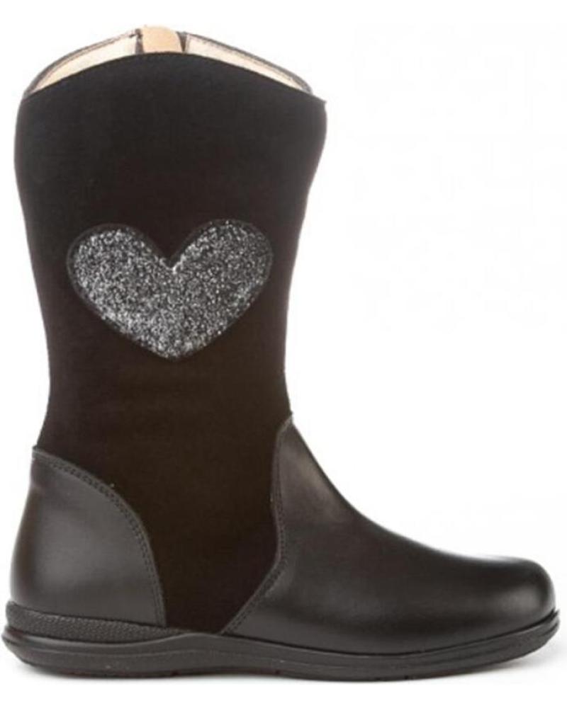 Botas de Niña ANGELITOS BOTAS PIEL 153 NEGRO