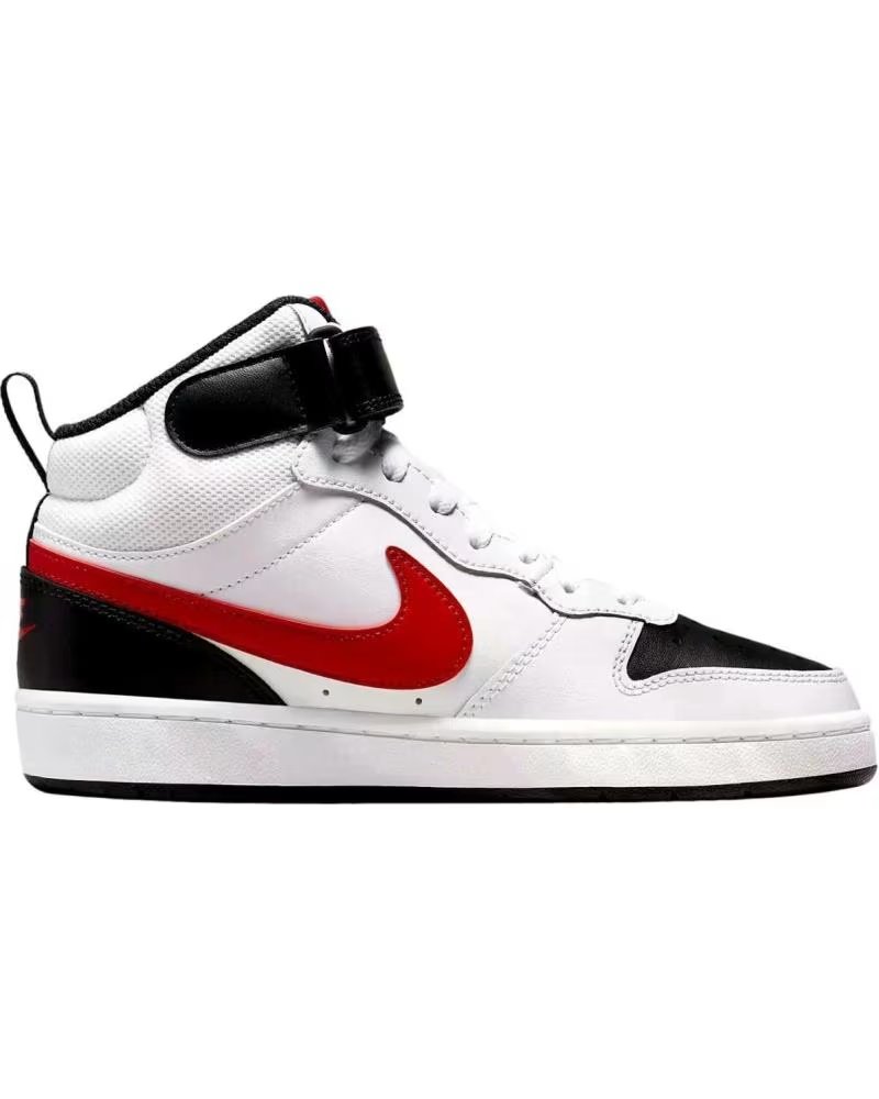Zapatillas High-top Nike CD7782 con Tira de Ajuste Blanco-negro