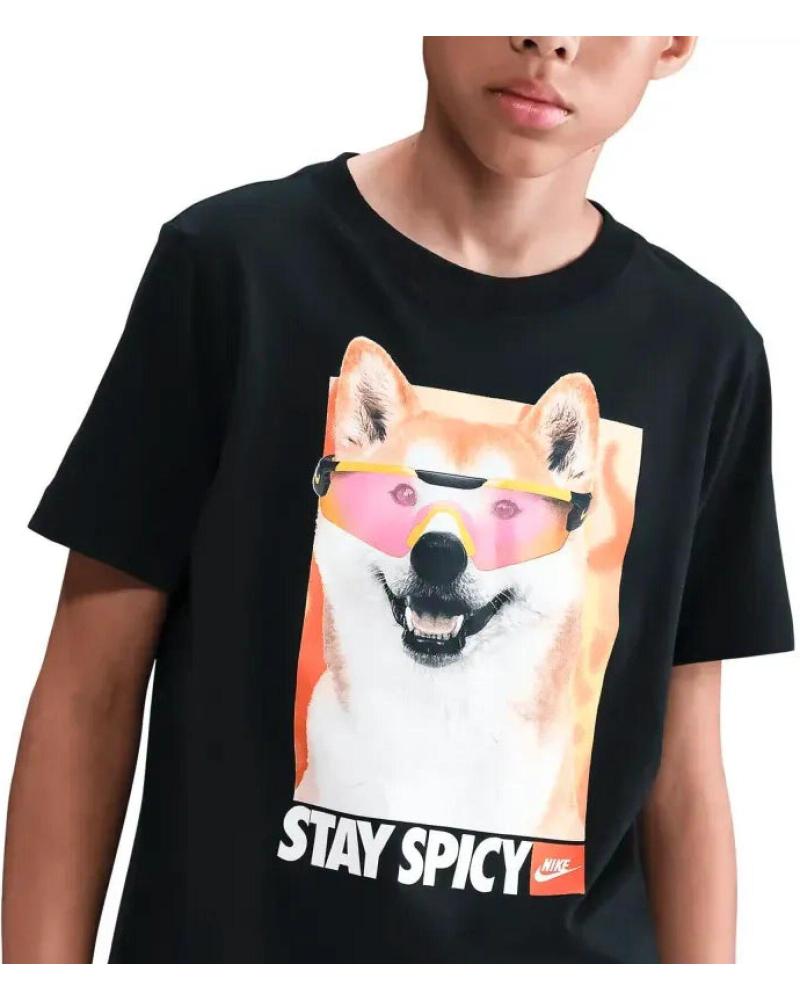 NIKE CAMISETA MANGA CORTA STAY SPICY HV5206 NEGRO