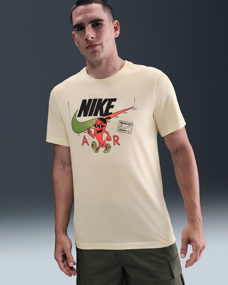 NIKE CAMISETA NIKE HQ9258 ESTAMPADO GRÁFICO BEIGE