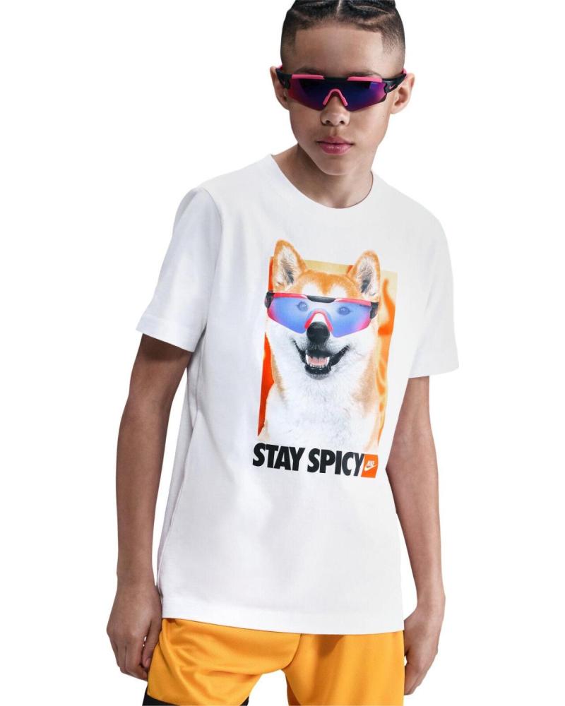 NIKE CAMISETA NIKE MANGA CORTA HV5206 ESTAMPADO STAY SPICY BLANCO