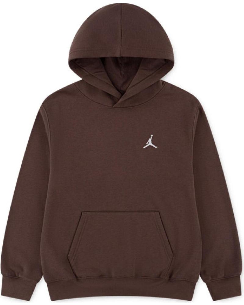 NIKE SUDADERA JORDAN 95F116-X25 CON CAPUCHA MARRóN