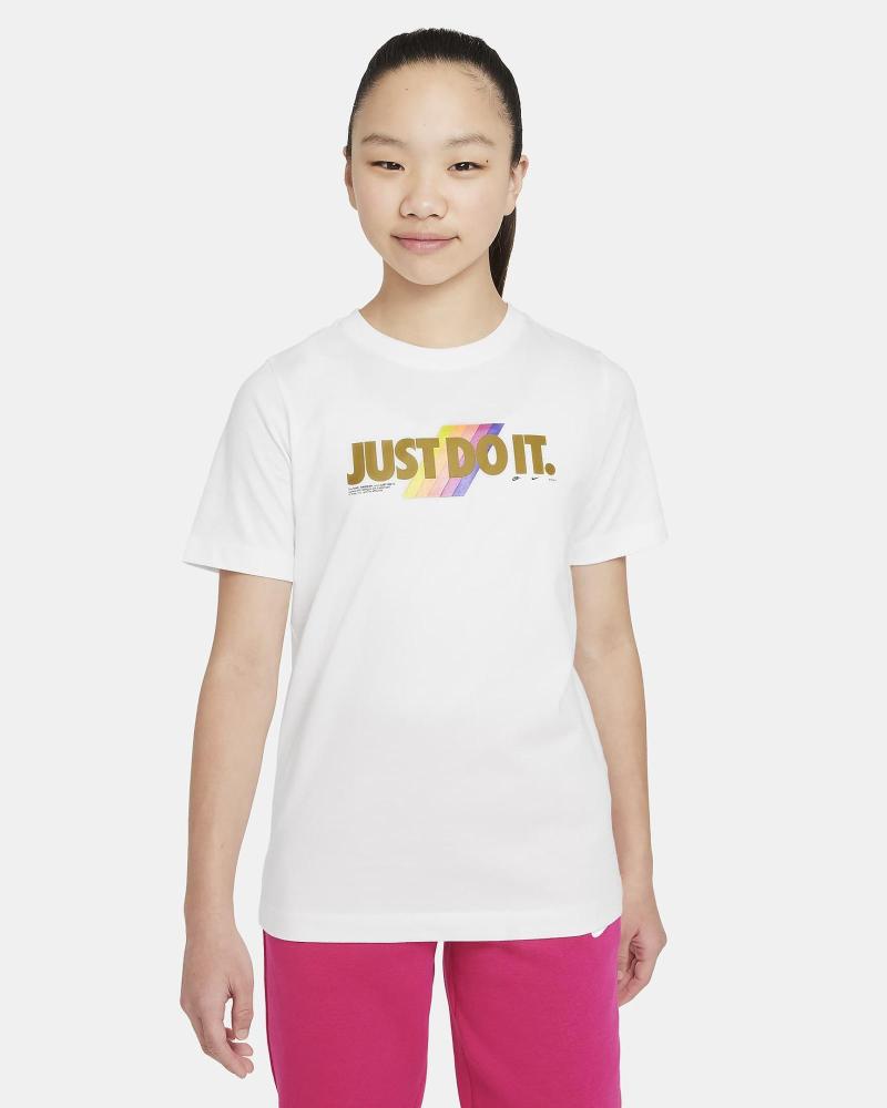 CAMISETA NIKE SPORTSWEAR NIÑA MANGA CORTA BLANCO